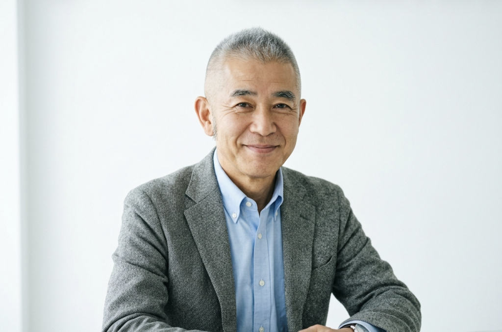 白髪のベリーショートで清潔感を出した50代・60代男性の髪型